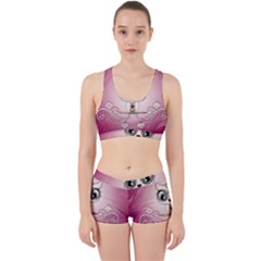 Cute Little Owl With Hearts Work It Out Gym Set by FantasyWorld7