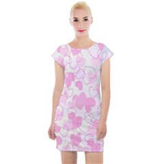 Valentine Background Hearts Bokeh Cap Sleeve Bodycon Dress by Nexatart