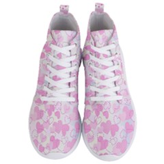 Valentine Background Hearts Bokeh Men s Lightweight High Top Sneakers by Nexatart