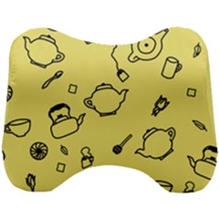 Tea Seamless Pattern Teatime Head Support Cushion