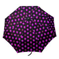 Pattern Stars Squares Texture Folding Umbrellas by Nexatart