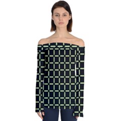 Pattern Digital Seamless Texture Off Shoulder Long Sleeve Top by Nexatart