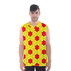 Pattern Red Star Texture Star Men s Sportswear by Nexatart