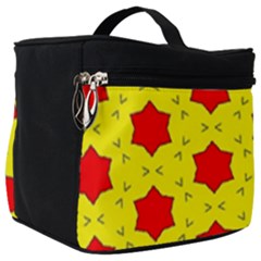 Pattern Red Star Texture Star Make Up Travel Bag (big) by Nexatart