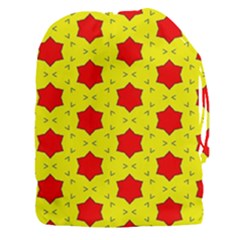 Pattern Red Star Texture Star Drawstring Pouch (xxxl) by Nexatart