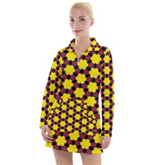 Pattern Colorful Background Texture Women s Long Sleeve Casual Dress by Nexatart