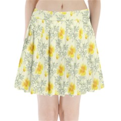 Floral Background Scrapbooking Pleated Mini Skirt by Nexatart