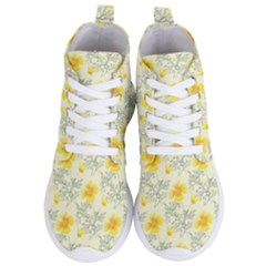 Floral Background Scrapbooking Women s Lightweight High Top Sneakers by Nexatart