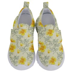 Floral Background Scrapbooking Kids  Velcro No Lace Shoes by Nexatart