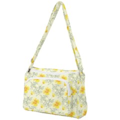 Floral Background Scrapbooking Front Pocket Crossbody Bag by Nexatart