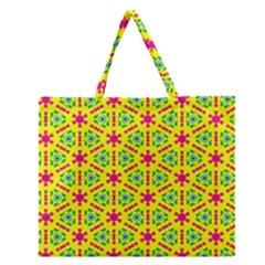 Pattern Texture Seamless Modern Zipper Large Tote Bag by Nexatart