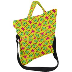 Pattern Texture Seamless Modern Fold Over Handle Tote Bag by Nexatart