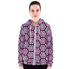 Background Pattern Tile Women s Zipper Hoodie