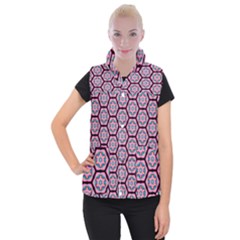 Background Pattern Tile Women s Button Up Vest