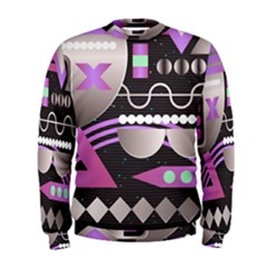 Background Abstract Geometric Men s Sweatshirt by Nexatart