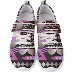 Background Abstract Geometric Men s Velcro Strap Shoes by Nexatart