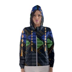 Background Colors Non Seamless Women s Hooded Windbreaker by Nexatart