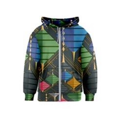 Background Colors Non Seamless Kids  Zipper Hoodie