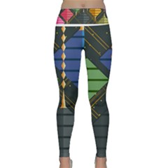 Background Colors Non Seamless Lightweight Velour Classic Yoga Leggings by Nexatart