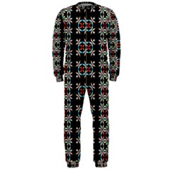 Pattern Black Background Texture Onepiece Jumpsuit (men) 