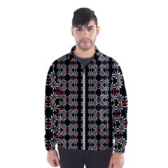 Pattern Black Background Texture Men s Windbreaker