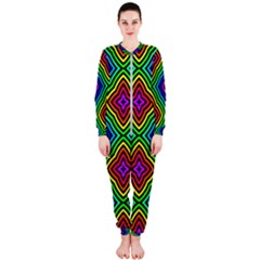 Pattern Rainbow Colors Rainbow Onepiece Jumpsuit (ladies) 