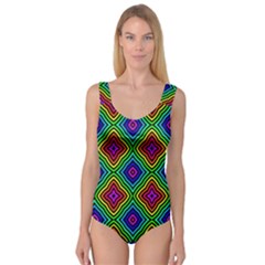 Pattern Rainbow Colors Rainbow Princess Tank Leotard  by Nexatart