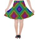 Pattern Rainbow Colors Rainbow Velvet High Waist Skirt View2