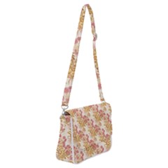 Scrapbook Floral Decorative Vintage Shoulder Bag With Back Zipper by Nexatart