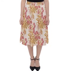 Scrapbook Floral Decorative Vintage Classic Midi Skirt by Nexatart