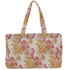 Scrapbook Floral Decorative Vintage Canvas Work Bag by Nexatart