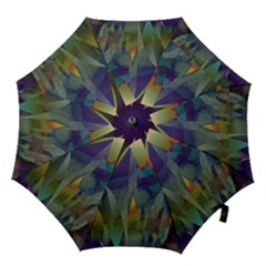 Mountains Abstract Mountain Range Hook Handle Umbrellas (large) by Nexatart