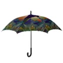 Mountains Abstract Mountain Range Hook Handle Umbrellas (Large) View3