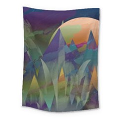 Mountains Abstract Mountain Range Medium Tapestry by Nexatart