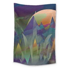 Mountains Abstract Mountain Range Large Tapestry