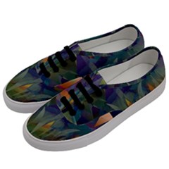 Mountains Abstract Mountain Range Men s Classic Low Top Sneakers by Nexatart