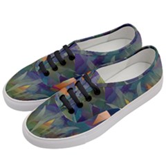 Mountains Abstract Mountain Range Women s Classic Low Top Sneakers by Nexatart