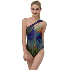 Mountains Abstract Mountain Range To One Side Swimsuit by Nexatart