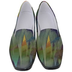 Mountains Abstract Mountain Range Women s Classic Loafer Heels by Nexatart