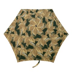 Scrapbook Leaves Decorative Mini Folding Umbrellas by Nexatart