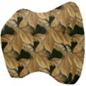 Scrapbook Leaves Decorative Velour Head Support Cushion View4