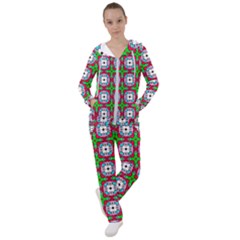 Squares Square Pattern Women s Tracksuit by Nexatart