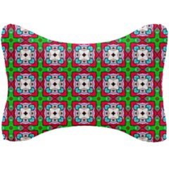 Squares Square Pattern Seat Head Rest Cushion by Nexatart