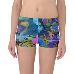 Flowers Abstract Branches Boyleg Bikini Bottoms