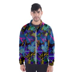 Flowers Abstract Branches Men s Windbreaker