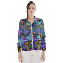 Flowers Abstract Branches Women s Windbreaker