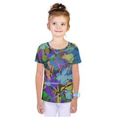 Flowers Abstract Branches Kids  One Piece Tee