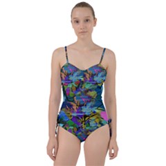 Flowers Abstract Branches Sweetheart Tankini Set