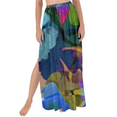 Flowers Abstract Branches Maxi Chiffon Tie-up Sarong