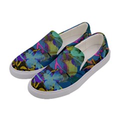 Flowers Abstract Branches Women s Canvas Slip Ons